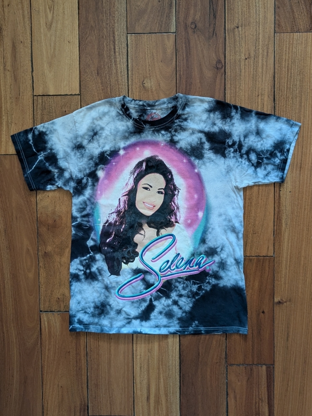 Selena Tie Dye Portrait T-shirt (M)